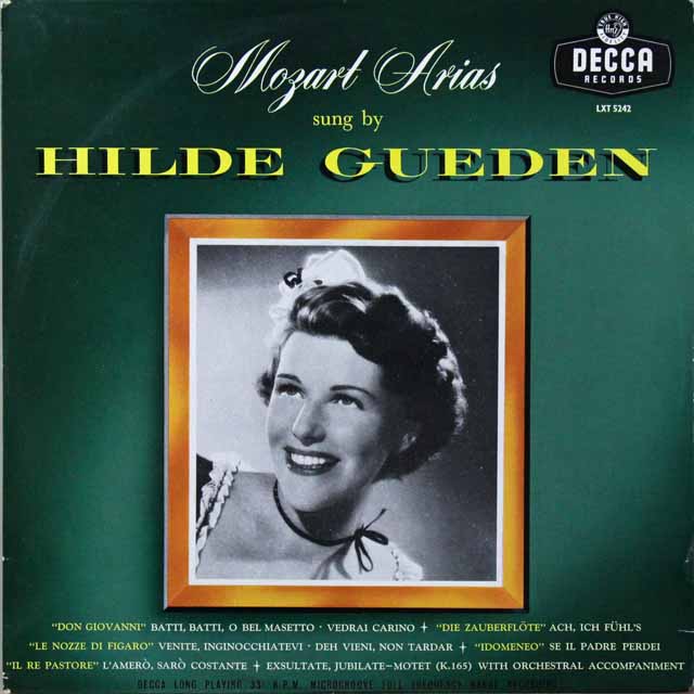 ギューデンのモーツァルト/アリア集　英DECCA   2720　LP レコード