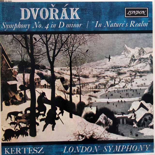 ケルテスのドヴォルザーク/交響曲第4番ほか　英LONDON（DECCA）　3001　LP レコード