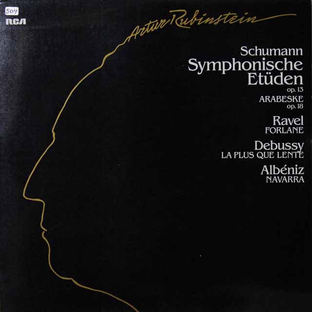 ルービンシュタインのシューマン/交響的練習曲ほか　独RCA　3603　LP レコード