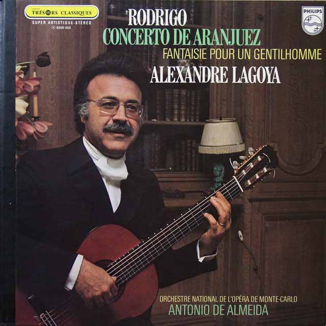 ラゴヤ、アルメイダのロドリーゴ/「アランフェス」協奏曲ほか　仏PHILIPS　3542　LP レコード