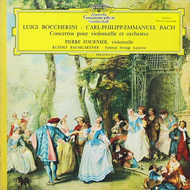 フルニエ、バウムガルトナーのボッケリーニ/チェロ協奏曲ほか　独DGG　3292　LP レコード