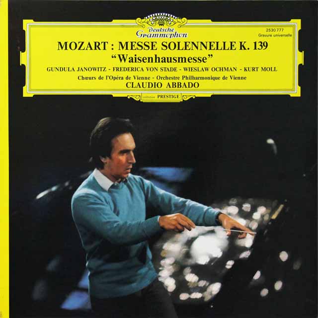 アバドのモーツァルト/「孤児院ミサ」　仏DGG　3292　LP レコード