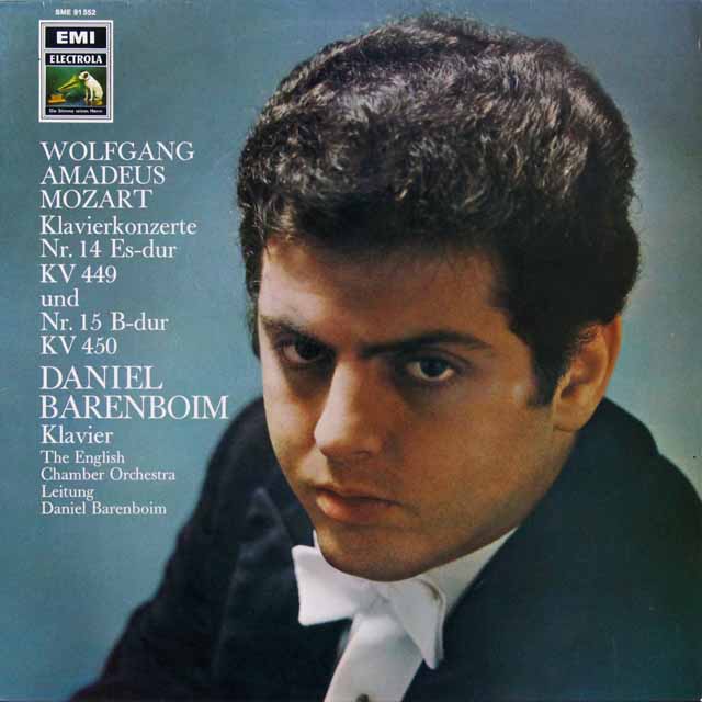バレンボイムのモーツァルト/ピアノ協奏曲第14＆15番　独EMI　3292　LP レコード