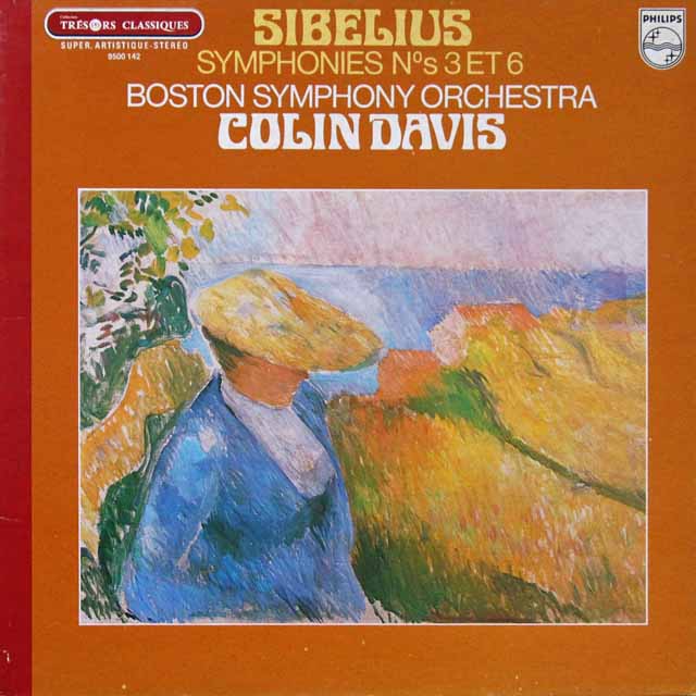 デイヴィスのシベリウス/交響曲第3&6番　仏PHILIPS　2712　LP レコード