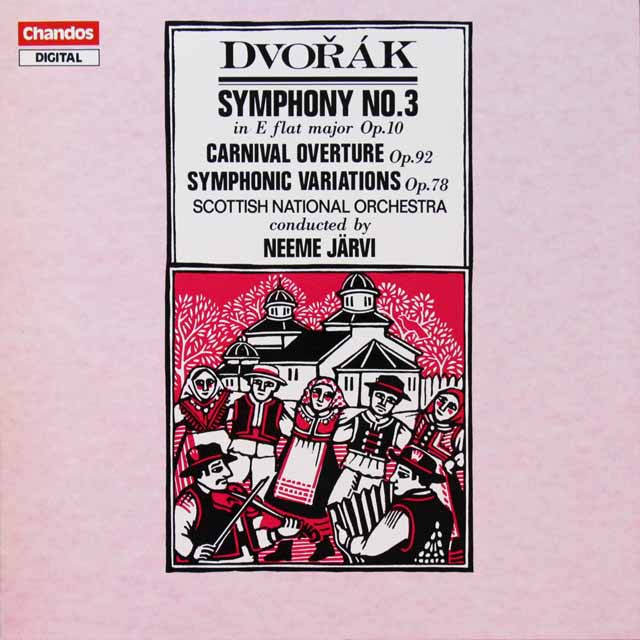 ヤルヴィのドヴォルザーク/交響曲第3番ほか　独CHANDOS　3601　LP レコード
