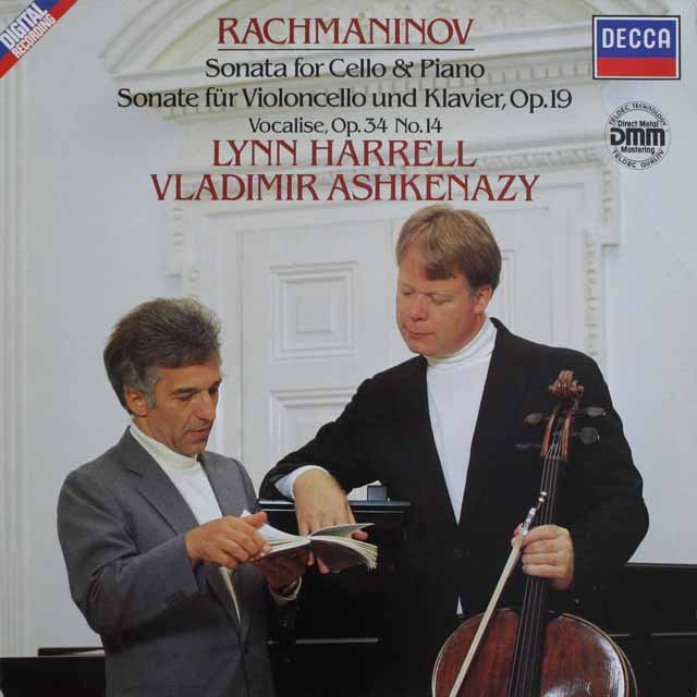 ハレル&アシュケナージのラフマニノフ/チェロソナタほか　独DECCA　3230　LP レコード