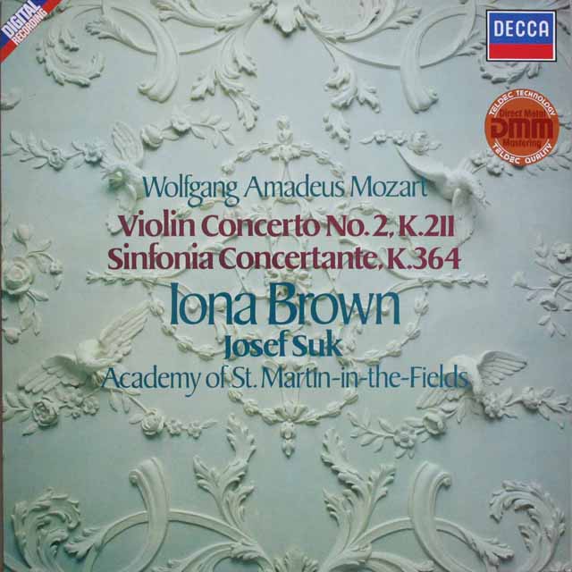 ブラウンのモーツァルト/ヴァイオリン協奏曲第2番ほか　独DECCA　3802　LP レコード