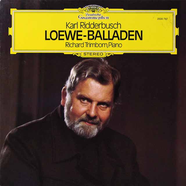 リーダーブッシュのレーヴェ/バラード集　独DGG　3705　LP レコード