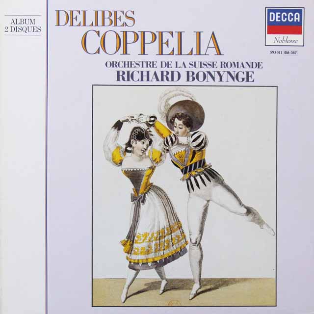 ボニングのドリーブ/バレエ音楽「コッペリア」全曲　仏DECCA　3601　LP レコード