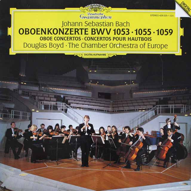 ボイドのバッハ/オーボエ協奏曲集　独DGG  3698　LP レコード