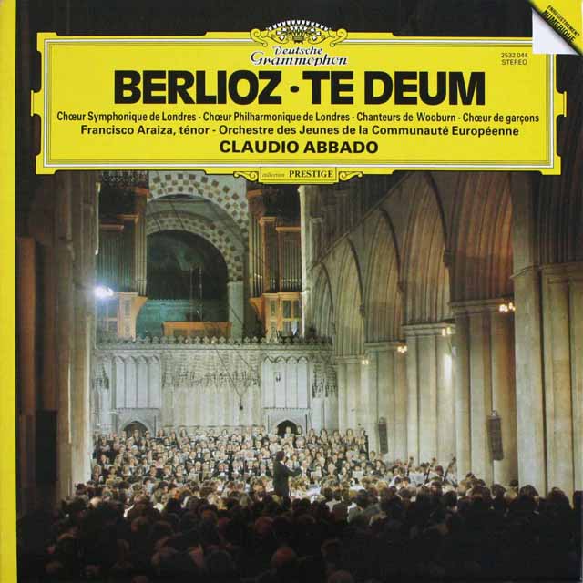 アバドのベルリオーズ/「テ・デウム」　独DGG　3232　LP レコード