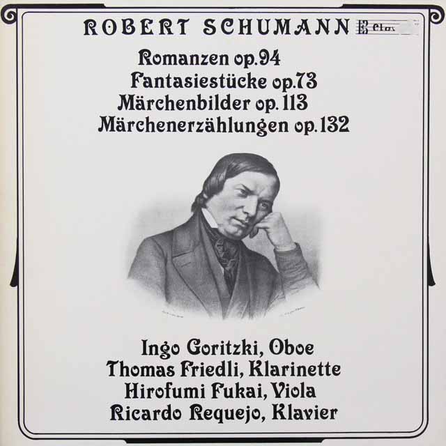 ゴリツキ、フリートリらのシューマン/3つのロマンスほか　スイスClaves　3602　LP レコード
