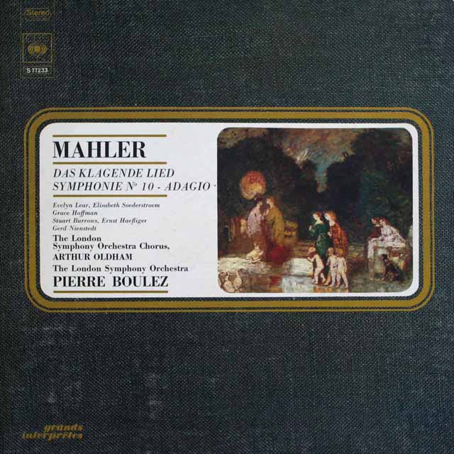 ブーレーズのマーラー/「嘆きの歌」　 仏CBS  2523　LP レコード