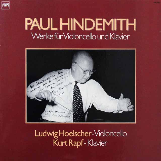 ヘルシャー、ラップのヒンデミット/チェロソナタ集　独MPS　3602　LP レコード