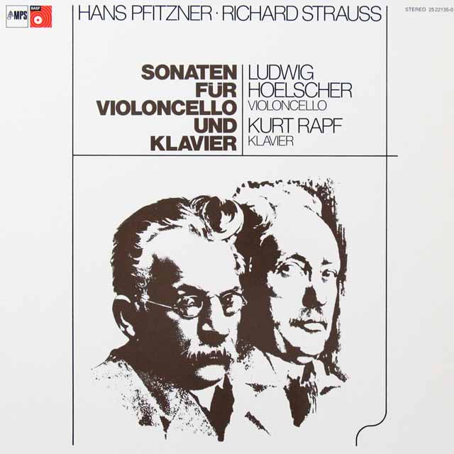 ヘルシャー、ラップのR.シュトラウス/チェロソナタヘ長調ほか　独MPS　3602　LP レコード