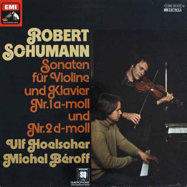 ウルフ・ヘルシャー&ベロフのシューマン/ヴァイオリンソナタ集  独EMI   2524　LP レコード