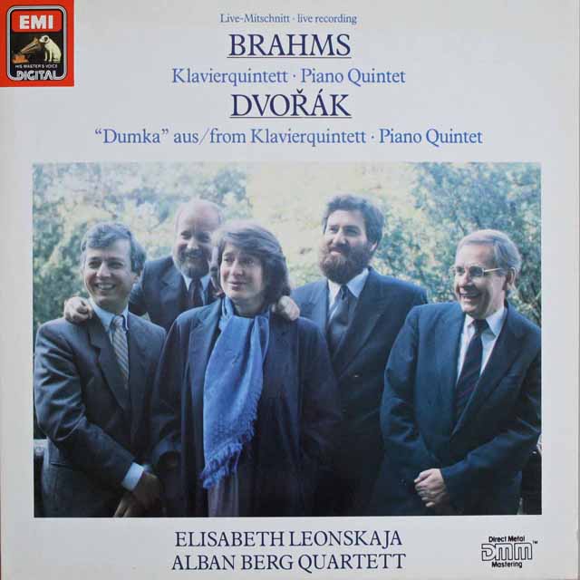 アルバン・ベルク四重奏団、レオンスカヤのブラームス/ピアノ五重奏曲　独EMI　3697　LP レコード