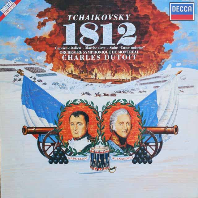 デュトワのチャイコフスキー/序曲「1812」ほか　蘭DECCA    2527　LP レコード