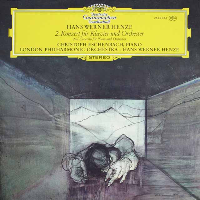 エシェンバッハ、ヘンツェのヘンツェ/ピアノ協奏曲第2番　独DGG　3809　LP レコード