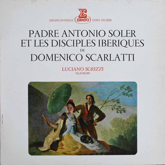 スグリッツィの18世紀イベリア半島の鍵盤音楽　仏ERATO　3809　LP レコード
