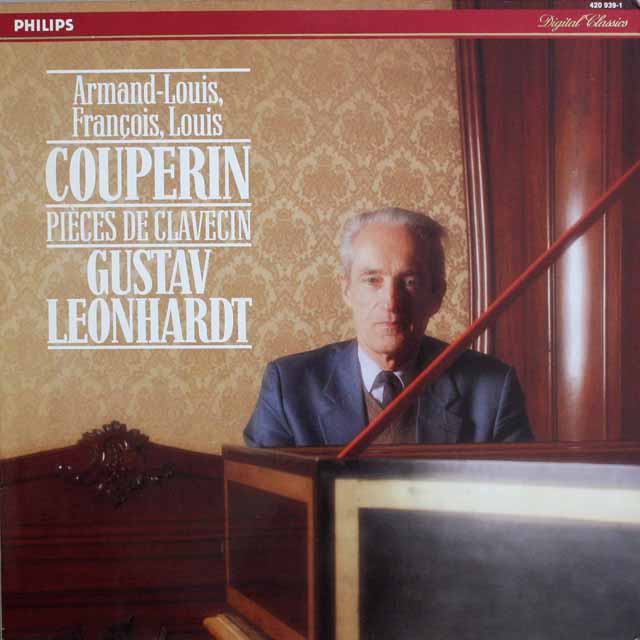 レオンハルトのクープラン家の作品集　蘭PHILIPS    2527　LP レコード