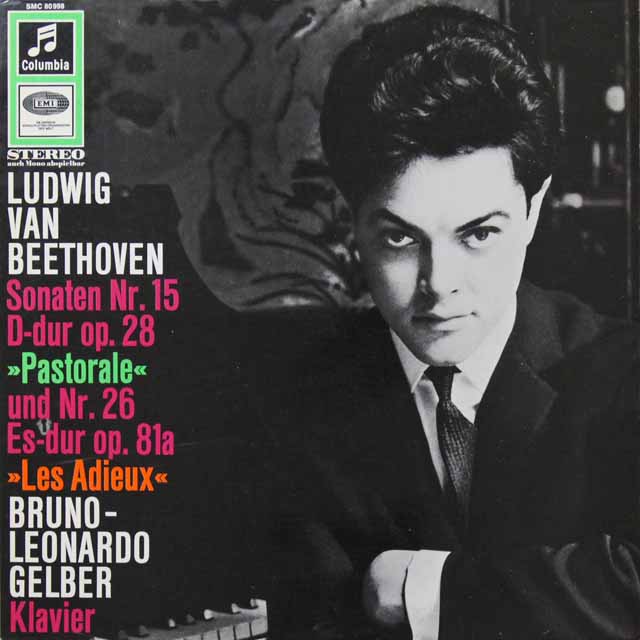 ゲルバーのベートーヴェン/ピアノソナタ「田園」&「告別」　独Columbia　3291　LP レコード