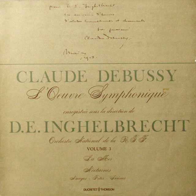 アンゲルブレシュトのドビュッシー/「海」ほか　仏デュクレテ・トムソン　3291　LP レコード
