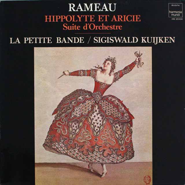 クイケン兄弟らのラモー/ラモー/「イポリートとアリシー」からの管弦楽組曲　独HM　3809　LP レコード