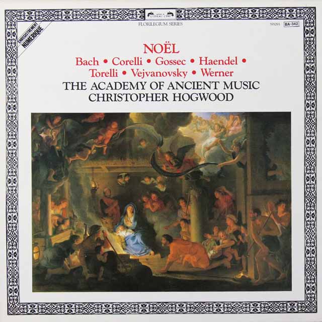 ホグウッドの「クリスマス音楽」　仏L'OISEAU-LYRE　2719　LP レコード