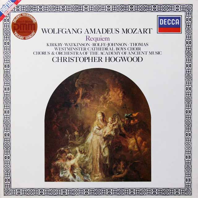 ホグウッドのモーツァルト/レクイエム　独DECCA　3291　LP レコード