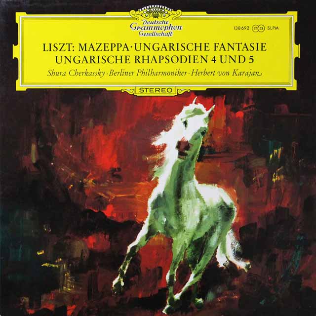 カラヤンのリスト/マゼッパ、ハンガリー狂詩曲ほか　独DGG　3604　LP レコード