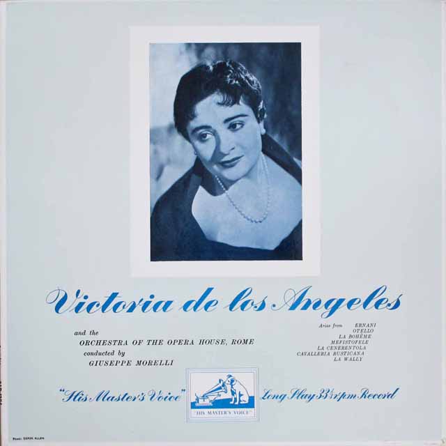 【オリジナル盤】　ロス・アンヘレスの「オペラ・アリア集」　英EMI　3306　LP レコード