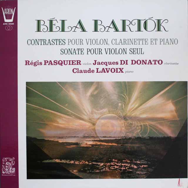 パスキエらのバルトーク/「コントラスト」ほか　仏ARION　3812　LP レコード