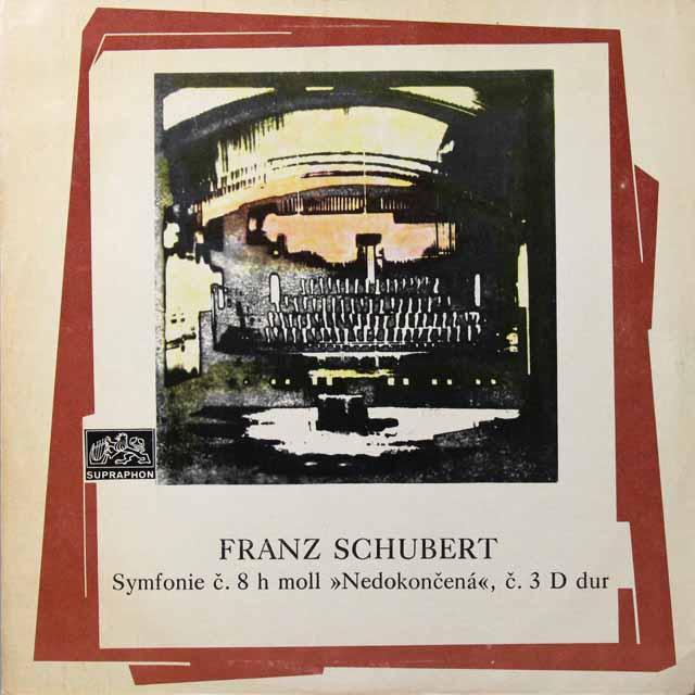 ノイマンのシューベルト/交響曲第3&8番「未完成」　チェコスロヴァキアSUPRAPHON　2722　LP レコード