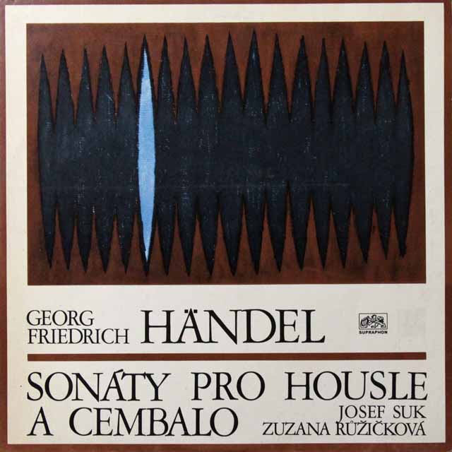 スーク&ルージイッチコヴァのヘンデル/ヴァイオリンとチェンバロのためのソナタ集　チェコスロヴァキアSUPRAPHON　3290　LP レコード