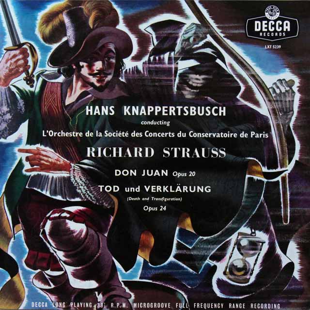 【独最初期盤】　クナッパーツブッシュのR.シュトラウス/「ドン・ファン」、「死と浄化」　独DECCA　3604　LP レコード