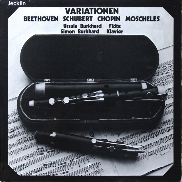ウルスラ、シモン・ブルクハルトのベートーヴェン/10の主題と変奏　スイスJecklin　3604　LP レコード