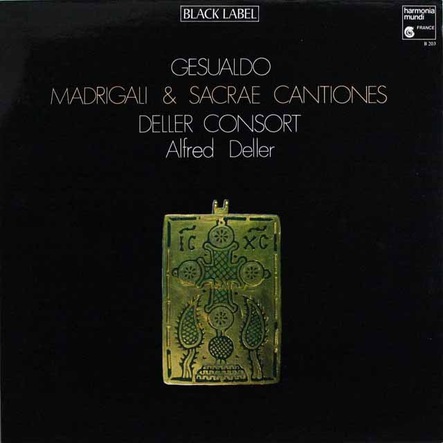 デラーのジュズアルド/マドリガル集　仏HM　3810　LP レコード