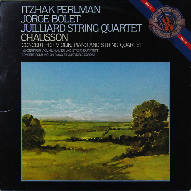 パールマン、ボレットらのショーソン/コンセール　蘭CBS　3604　LP レコード