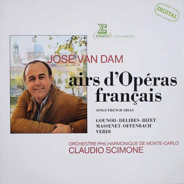 ダムの「フランスオペラ・アリア集」　仏ERATO　3812　LP レコード