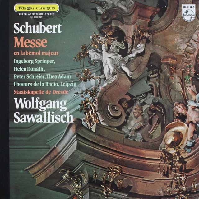 サヴァリッシュのシューベルト/ミサ曲第5番　仏PHILIPS　3812　LP レコード