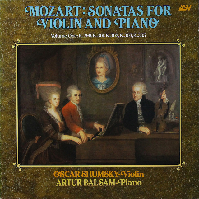 シュムスキー、バルサムのモーツァルト/ヴァイオリンソナタ第17番ほか　英ASV　3605　LP レコード