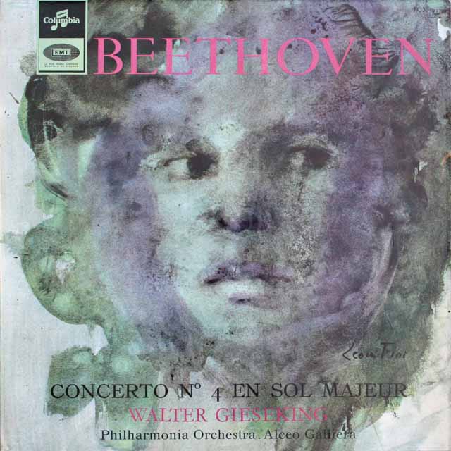 ギーゼキングのベートーヴェン/ピアノ協奏曲第4番　仏Columbia　3307　LP レコード
