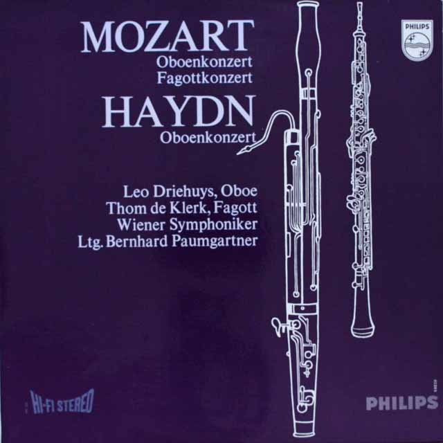 ドリーフス&クラークのオーボエ協奏曲集　蘭PHILIPS　3307　LP レコード