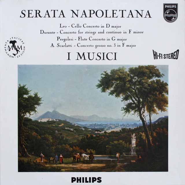 イ・ムジチの「セラータ・ナポリターナ」 スカルラッティ/合奏協奏曲ほか　蘭PHILIPS　3812　LP レコード