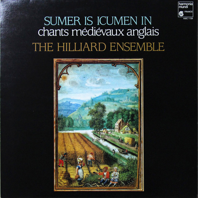 ヒリヤード・アンサンブルの「中世イギリスの歌」　仏HM　2725　LP レコード