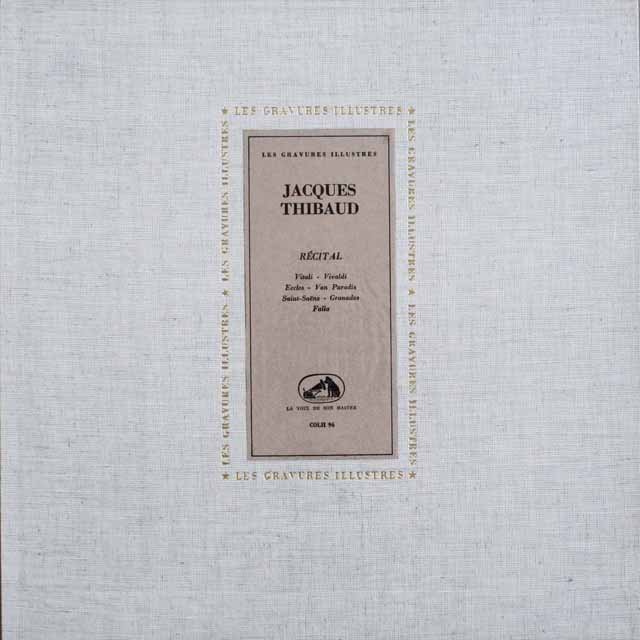 ティボー・ヴァイオリン・リサイタル 仏VSM    2532　LP レコード