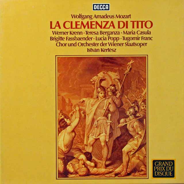 ケルテスのモーツァルト/「皇帝ティートの慈悲」　独DECCA　2809　LP レコード