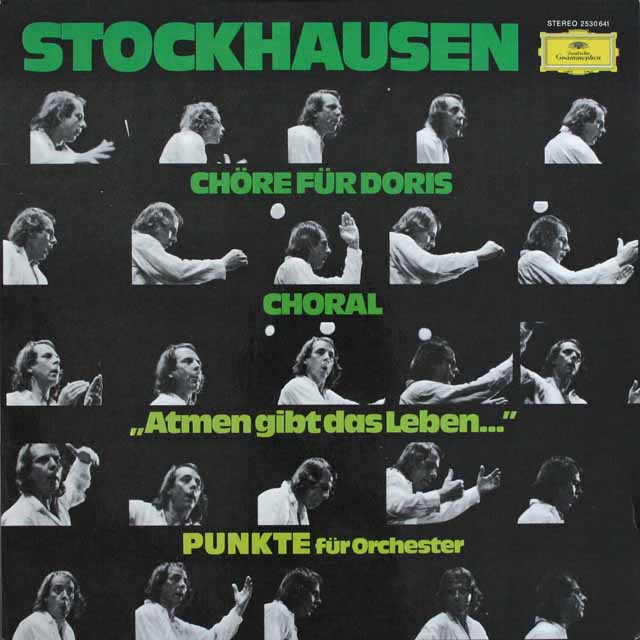 シュトックハウゼン/ドリスのための合唱曲集ほか　独DGG　3811　LP レコード