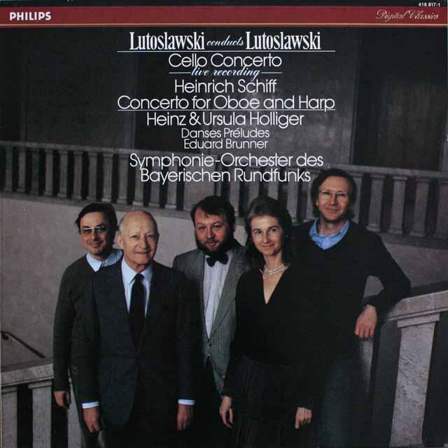 ルトスワフスキの自作自演/チェロ協奏曲ほか　蘭PHILIPS　3811　LP レコード